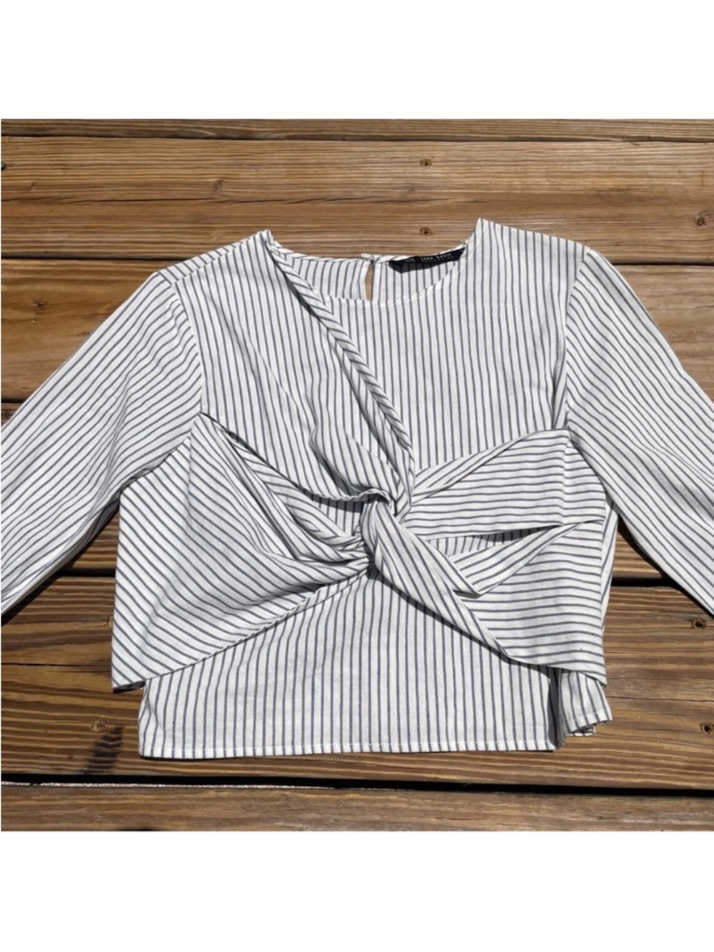 Zara Basic Collection Striped Top - Picture 2 of 6